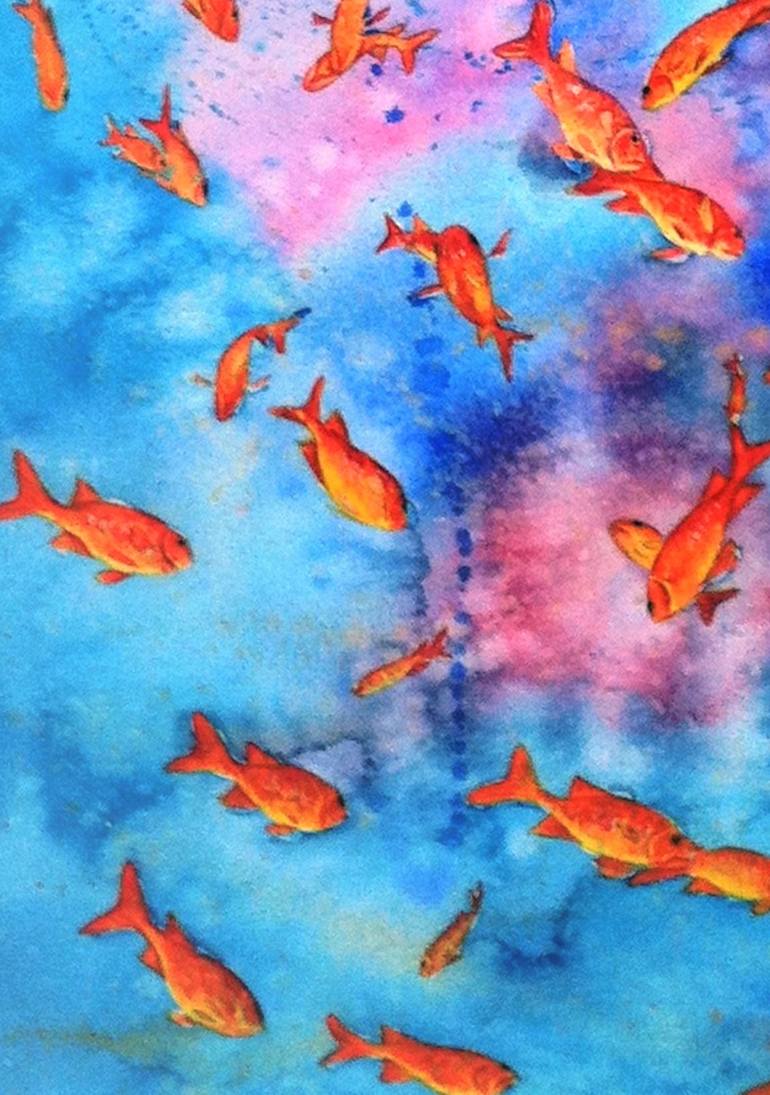 Original Impressionism Animal Painting by Elizabeth Sadler
