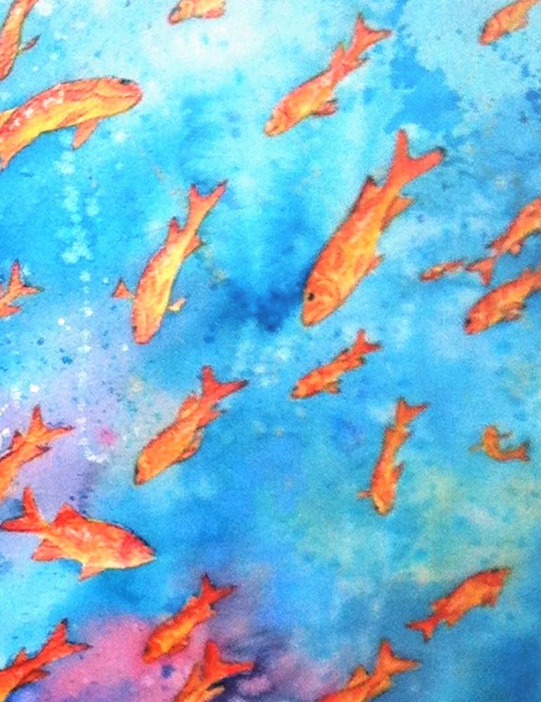 Original Impressionism Animal Painting by Elizabeth Sadler