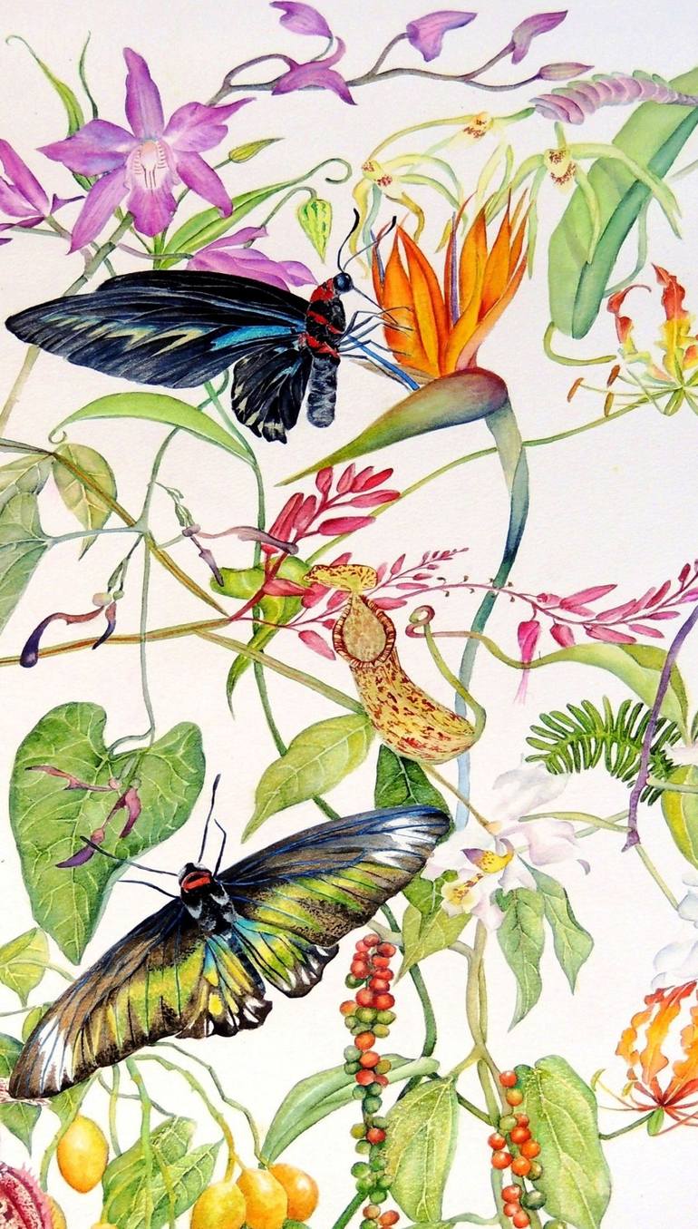Print of Fine Art Botanic Painting by Elizabeth Sadler
