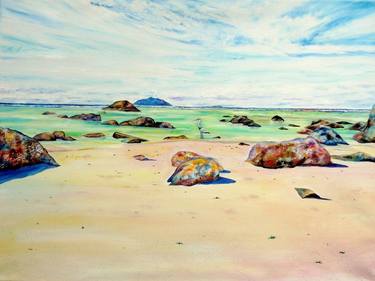 Print of Impressionism Seascape Paintings by Elizabeth Sadler
