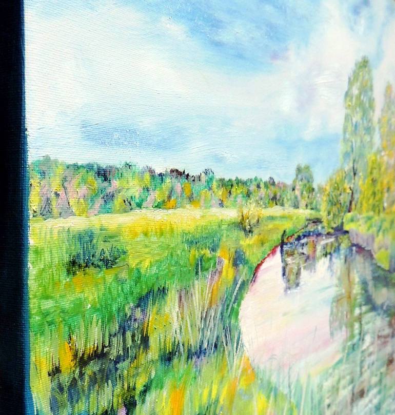 Original Impressionism Landscape Painting by Elizabeth Sadler