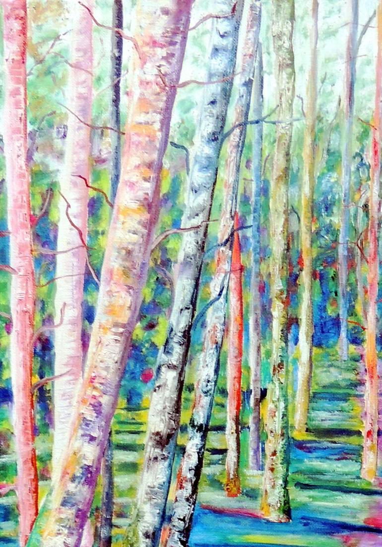 Original Impressionism Nature Painting by Elizabeth Sadler