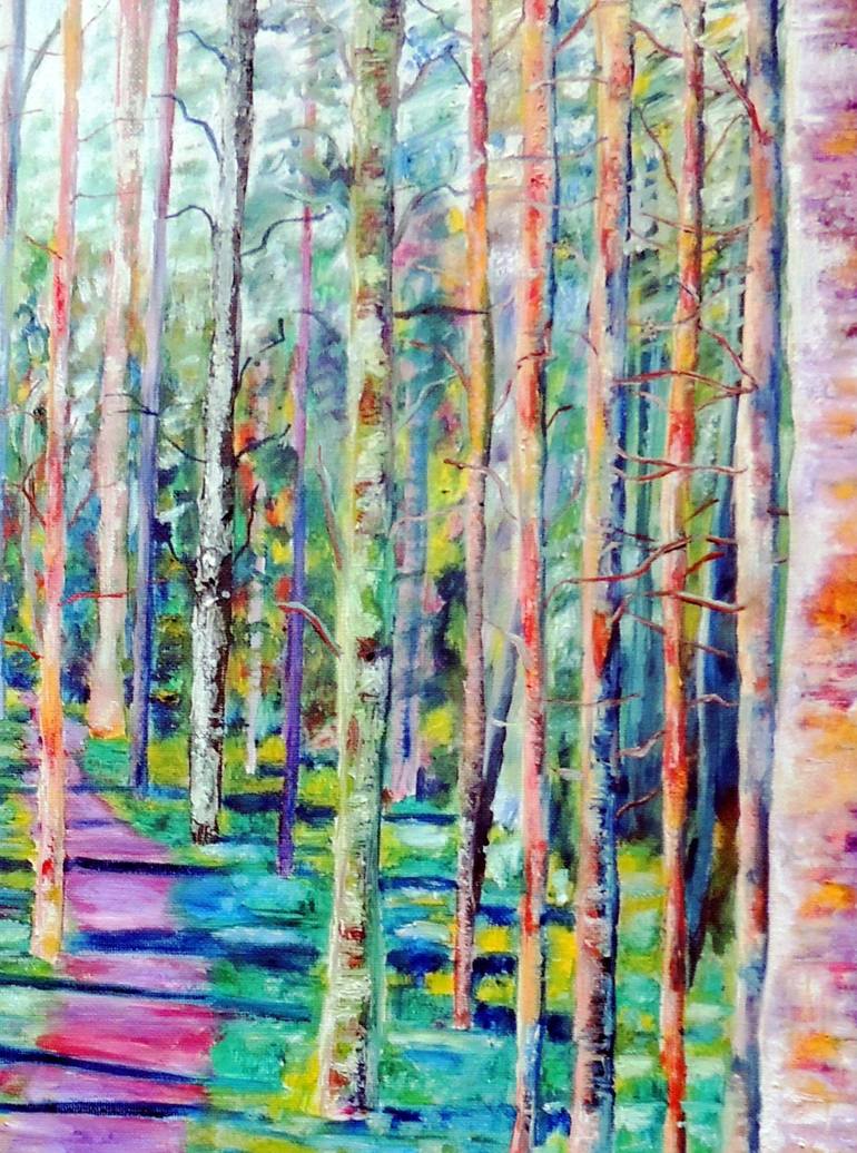 Original Impressionism Nature Painting by Elizabeth Sadler