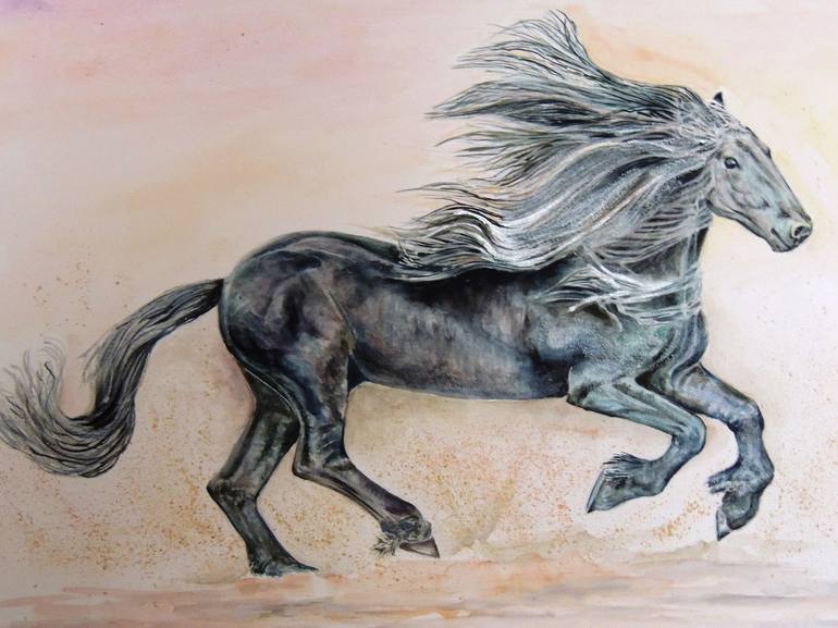 Original Horse Painting by Elizabeth Sadler