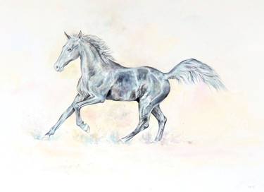 Original Fine Art Horse Paintings by Elizabeth Sadler