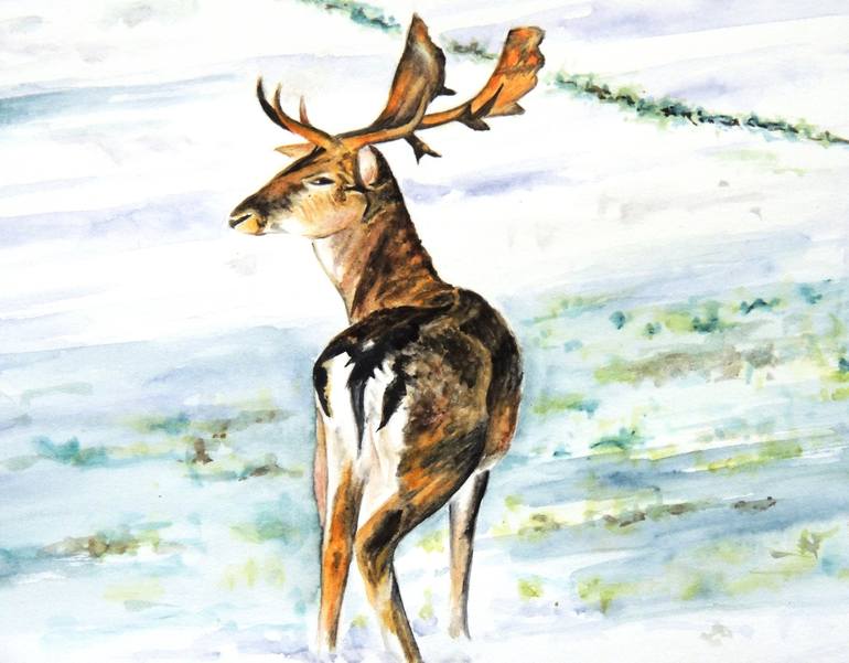 Original Fine Art Animal Painting by Elizabeth Sadler