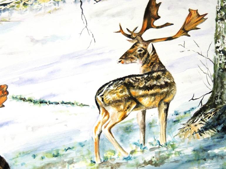 Original Animal Painting by Elizabeth Sadler