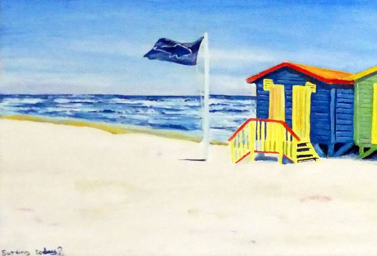 Original Beach Painting by Elizabeth Sadler