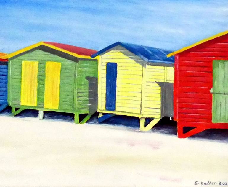 Original Beach Painting by Elizabeth Sadler