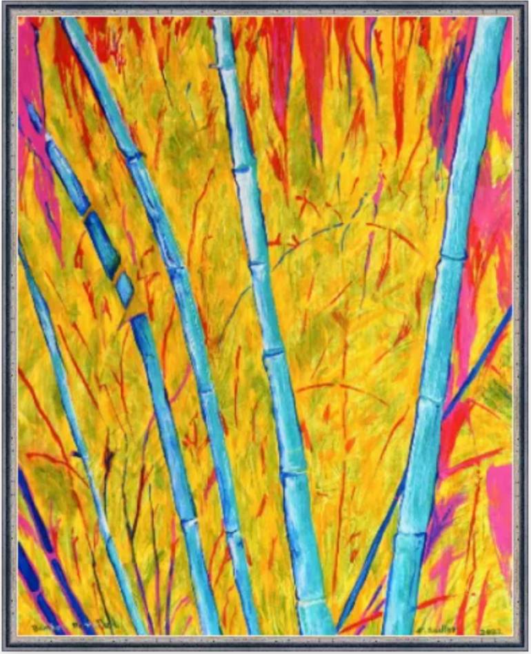 Original Abstract Botanic Painting by Elizabeth Sadler
