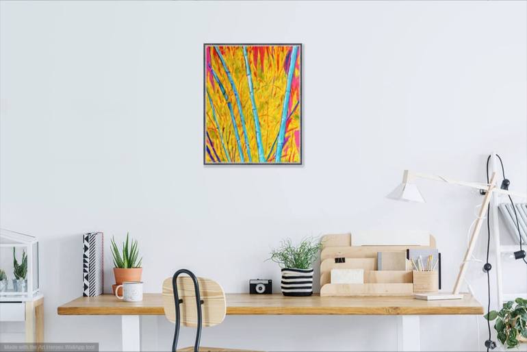 Original Abstract Botanic Painting by Elizabeth Sadler