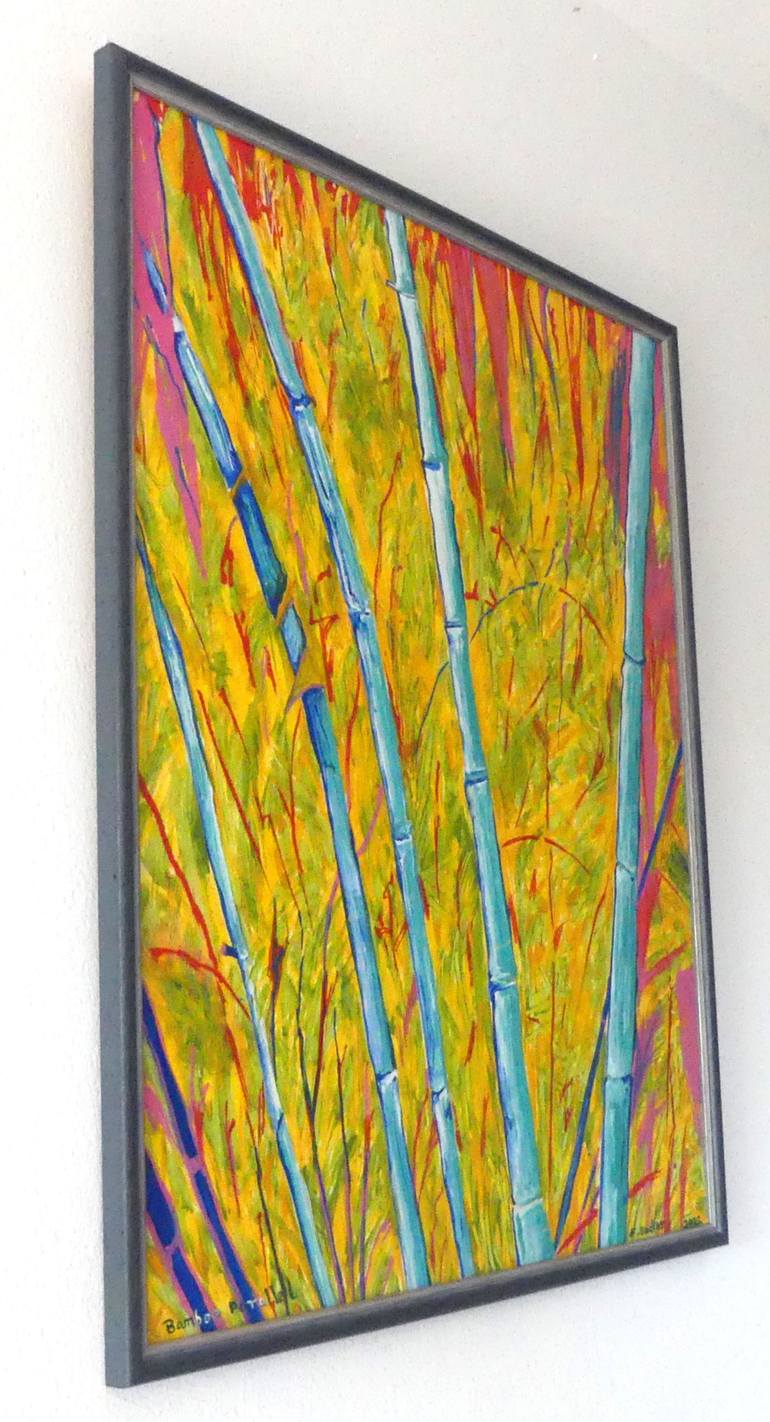 Original Abstract Botanic Painting by Elizabeth Sadler