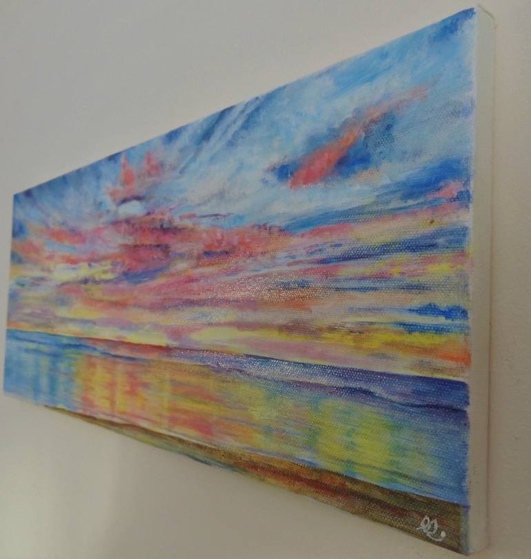 Original Impressionism Seascape Painting by Elizabeth Sadler