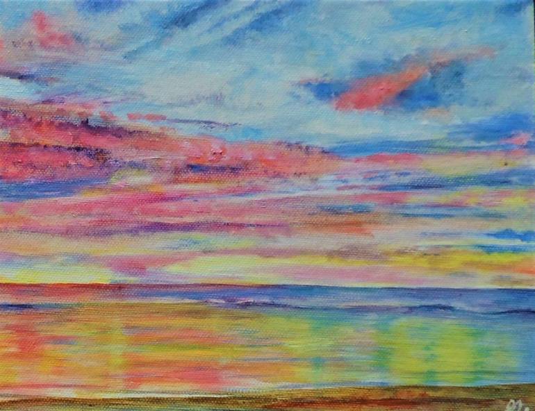 Original Impressionism Seascape Painting by Elizabeth Sadler