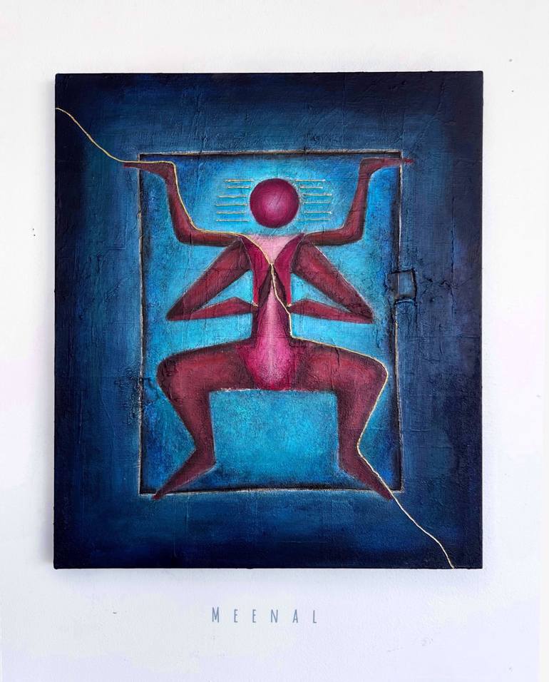 Original Abstract Expressionism Women Paintings by Meenal Raghava