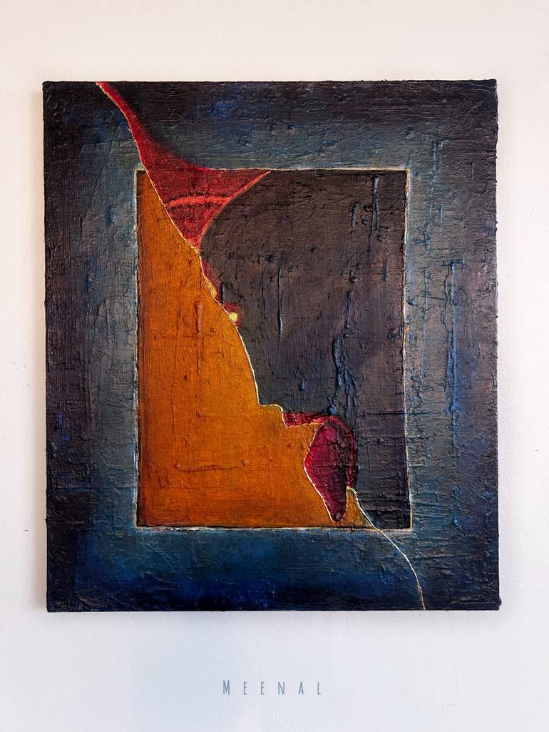 Original Abstract Expressionism Women Painting by Meenal Raghava