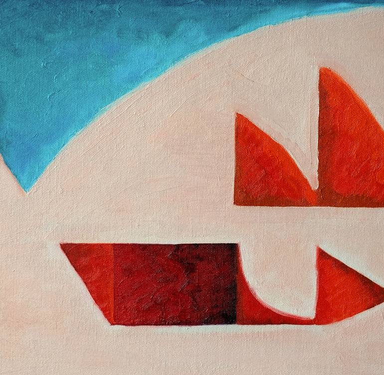 Original Abstract Geometric Painting by Irene Tampa