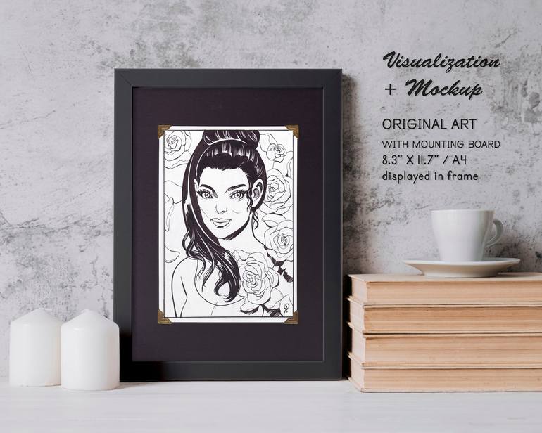 Original Illustration People Drawing by Aileen Oracion