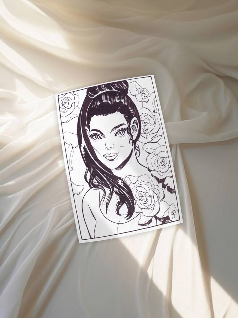 Original Illustration People Drawing by Aileen Oracion