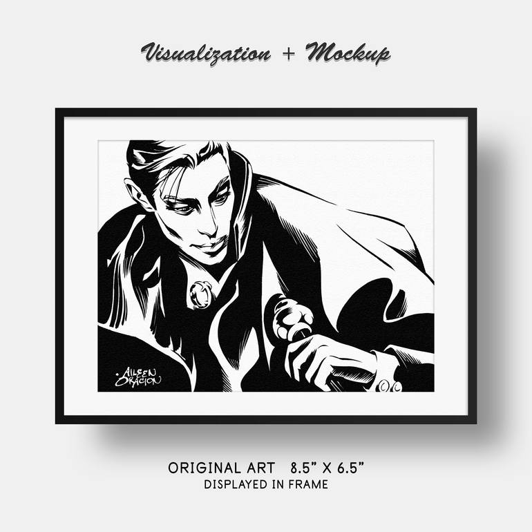 Original Figurative Fantasy Drawing by Aileen Oracion