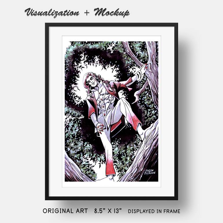 Original Figurative Fantasy Painting by Aileen Oracion