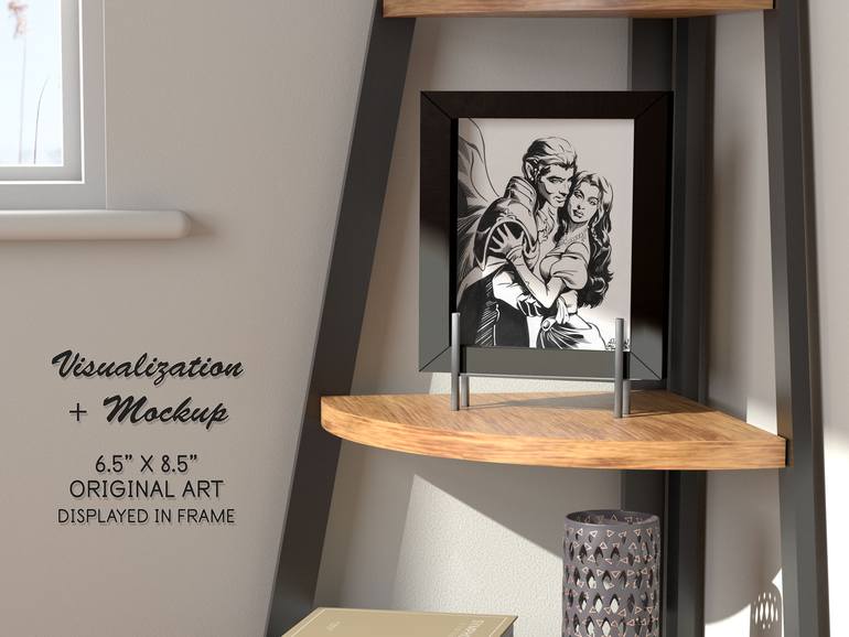 Original Illustration Love Drawing by Aileen Oracion