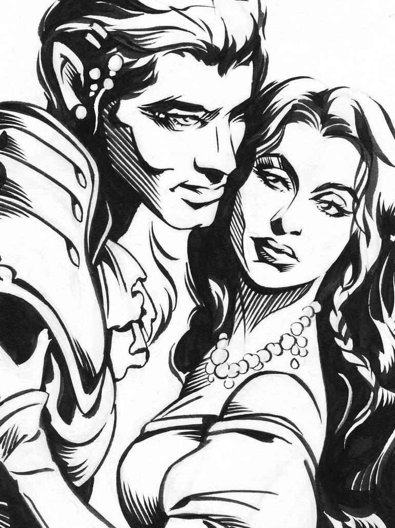 Original Illustration Love Drawing by Aileen Oracion