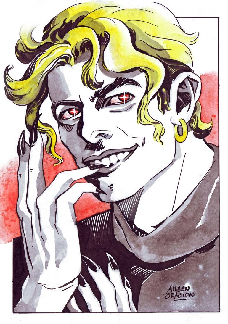 Portrait of Dio Brando from Jojo's Bizarre Adventure