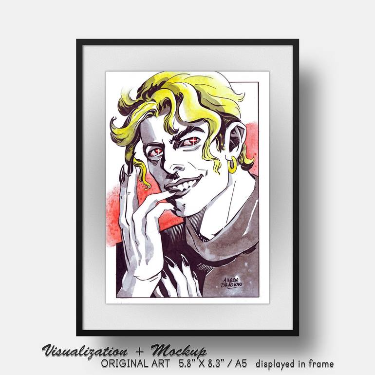 Portrait of Dio Brando from Jojo's Bizarre Adventure