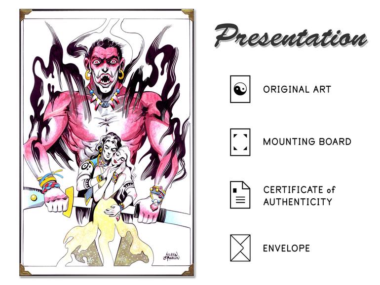 Original Figurative Fantasy Painting by Aileen Oracion