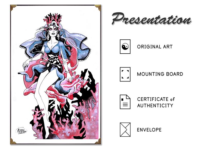 Original Contemporary Fantasy Painting by Aileen Oracion