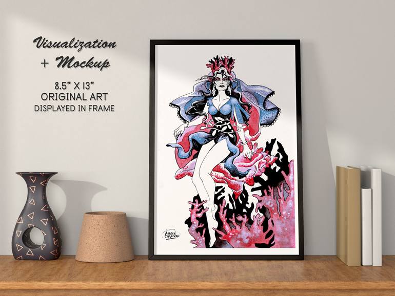 Original Contemporary Fantasy Painting by Aileen Oracion