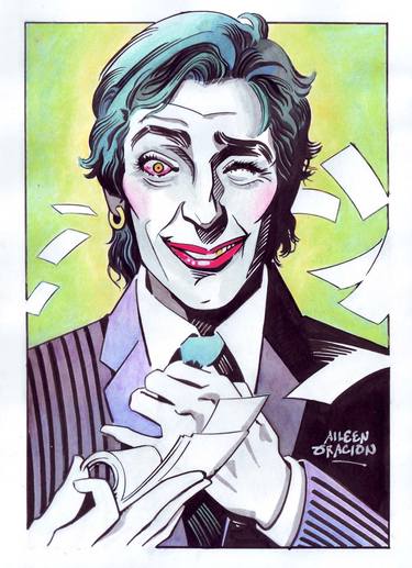 Batman POP Art: Dandy Gangster JOKER Comic Portrait thumb