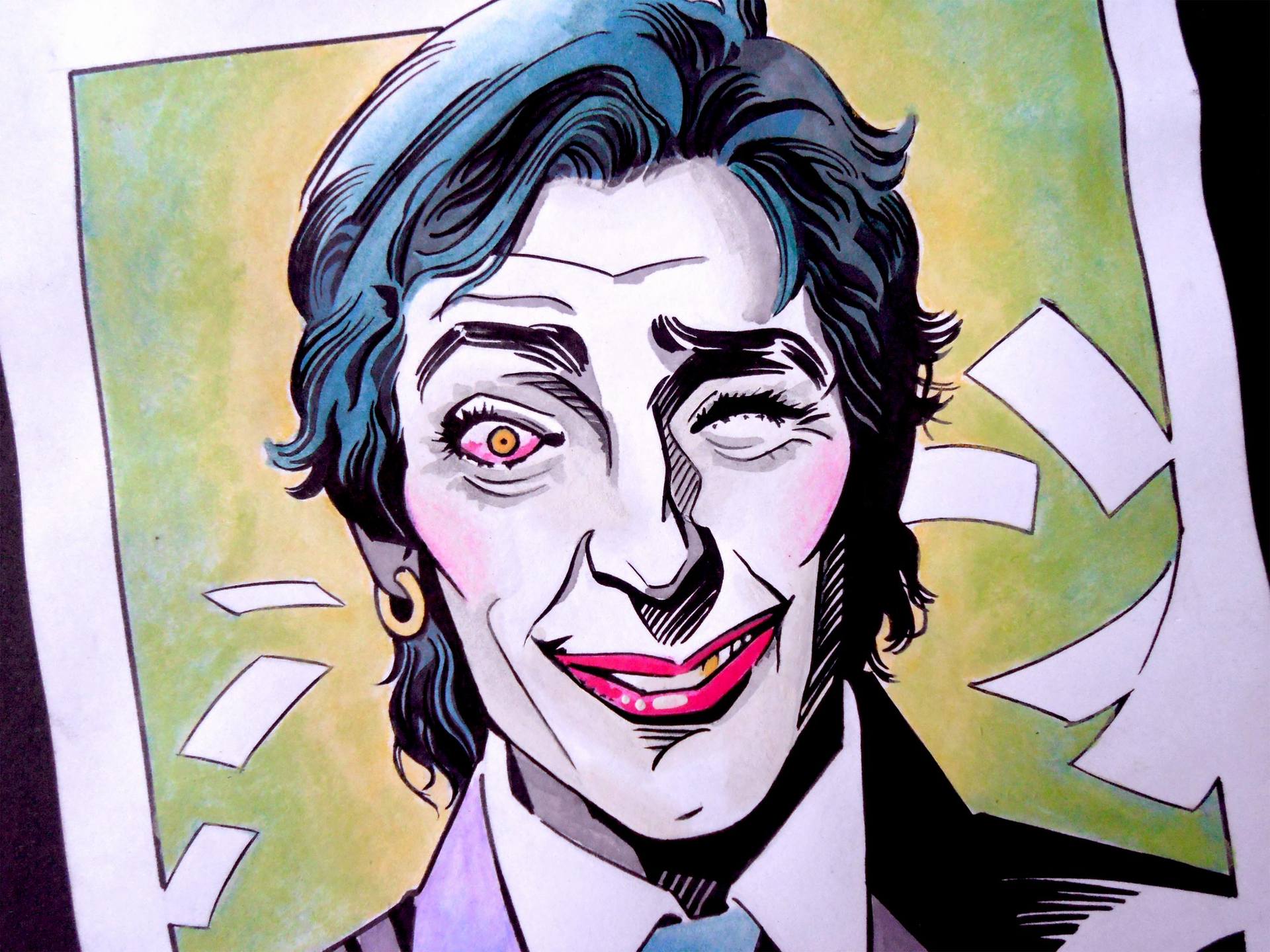 Batman Pop Art Dandy Gangster Joker Comic Portrait Painting By Aileen Oracion Saatchi Art