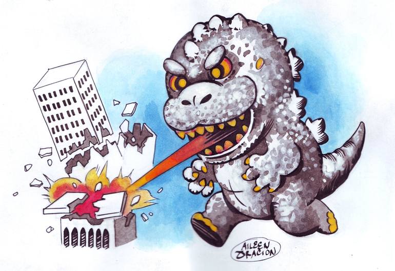 Featured image of post The Best 14 Cute Art Godzilla Drawing