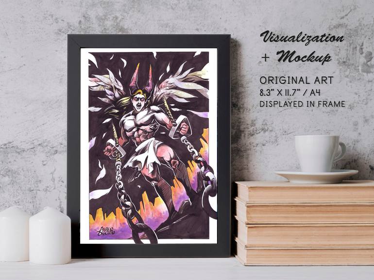 Original Figurative Fantasy Painting by Aileen Oracion