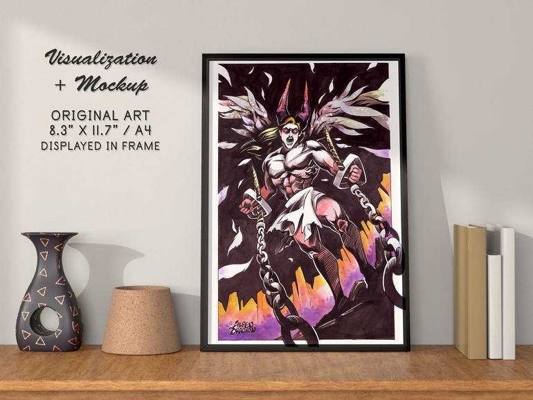 Original Figurative Fantasy Painting by Aileen Oracion