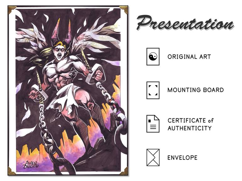 Original Figurative Fantasy Painting by Aileen Oracion