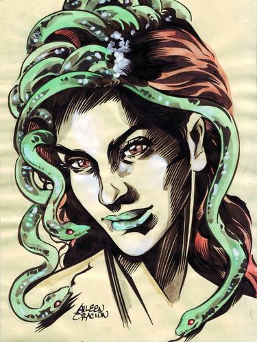 MYTHOLOGY: The Gorgon Medusa Snake Woman Fantasy thumb