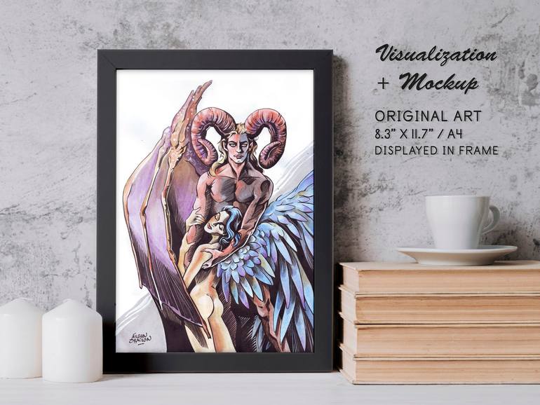 Original Contemporary Fantasy Painting by Aileen Oracion