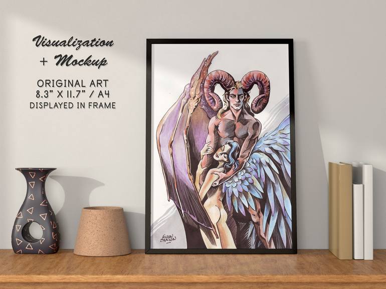 Original Contemporary Fantasy Painting by Aileen Oracion