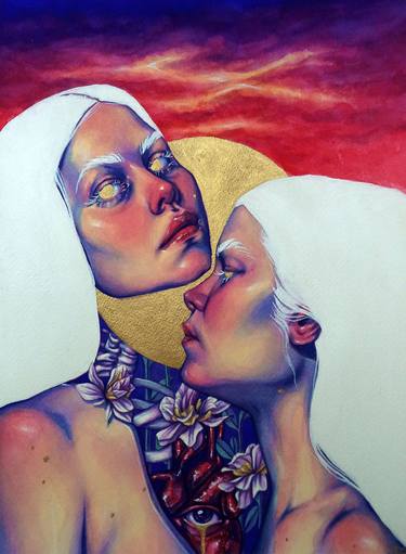 Original Surrealism Women Paintings by Roselin Estephanía
