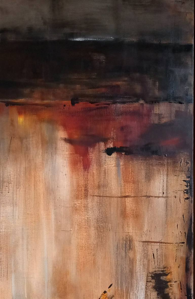 Original Abstract Expressionism Abstract Painting by Sarah Horsfall