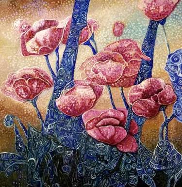 Original Floral Paintings by Light Lana Reiber