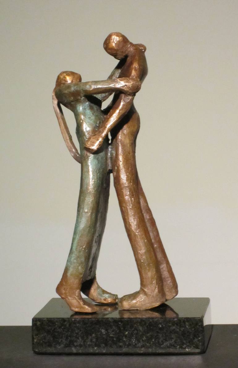 Original Expressionism Love Sculpture by Bozena Happach