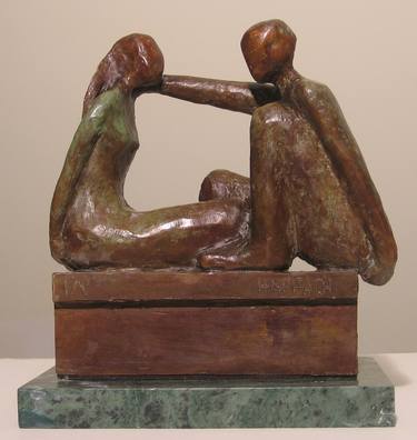 Original Expressionism Love Sculpture by Bozena Happach