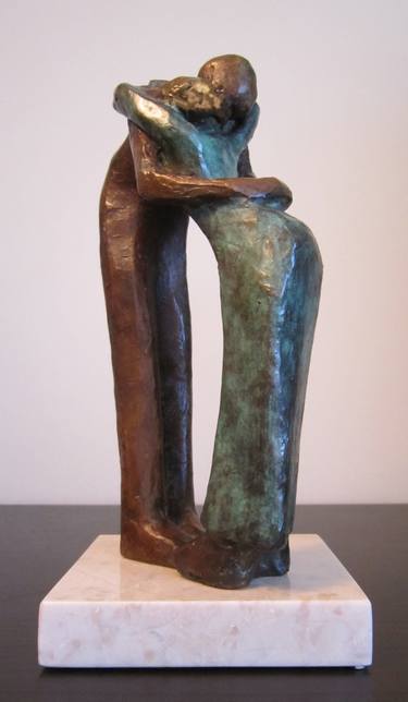 Original Expressionism Love Sculpture by Bozena Happach