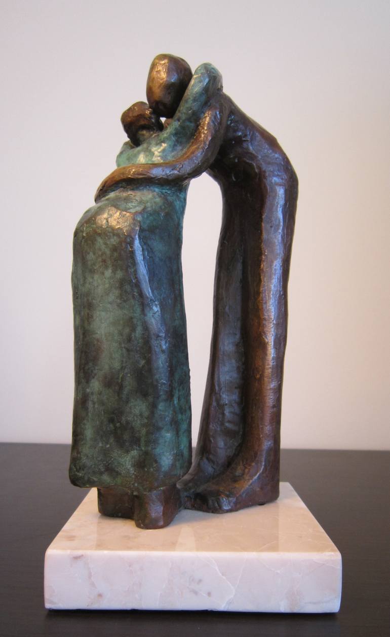 Original Expressionism Love Sculpture by Bozena Happach