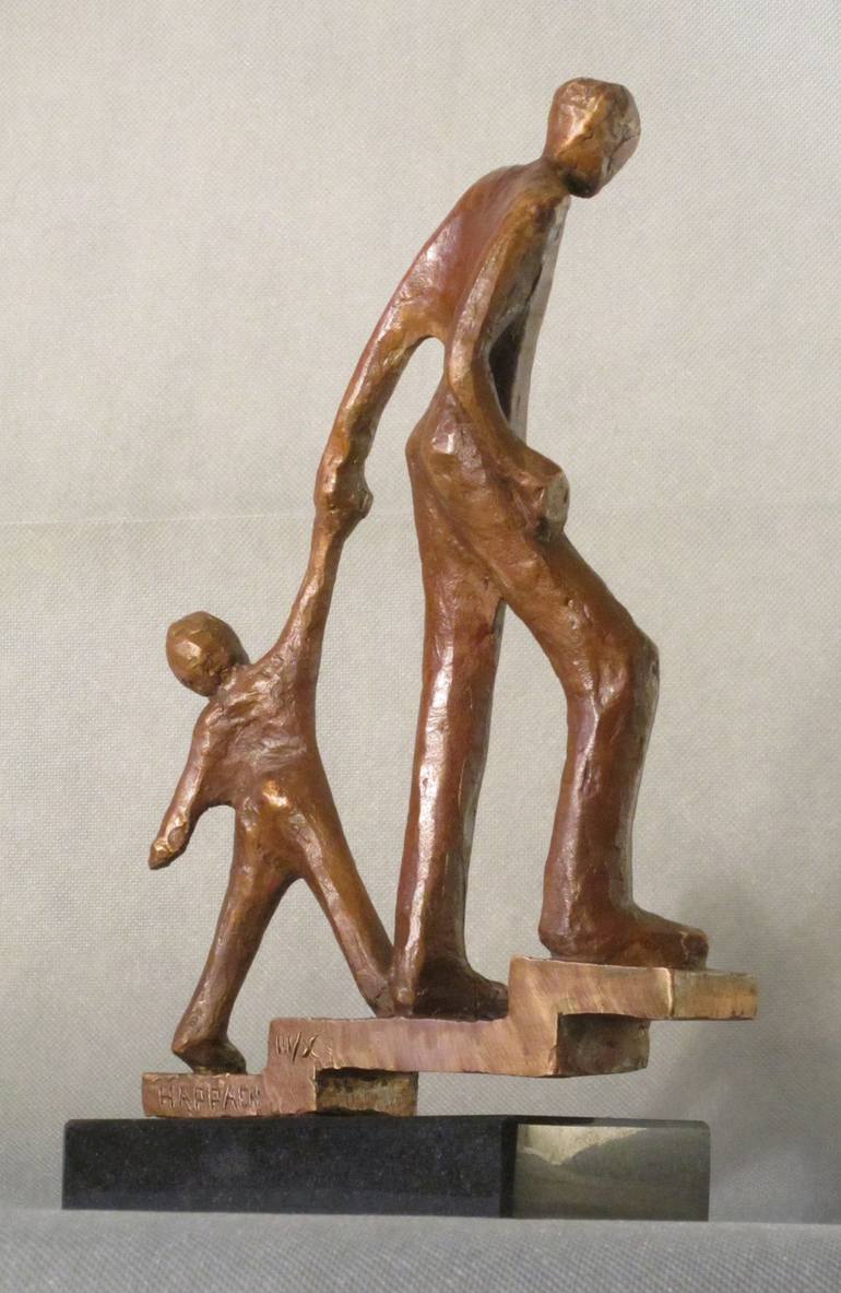 Original Family Sculpture by Bozena Happach
