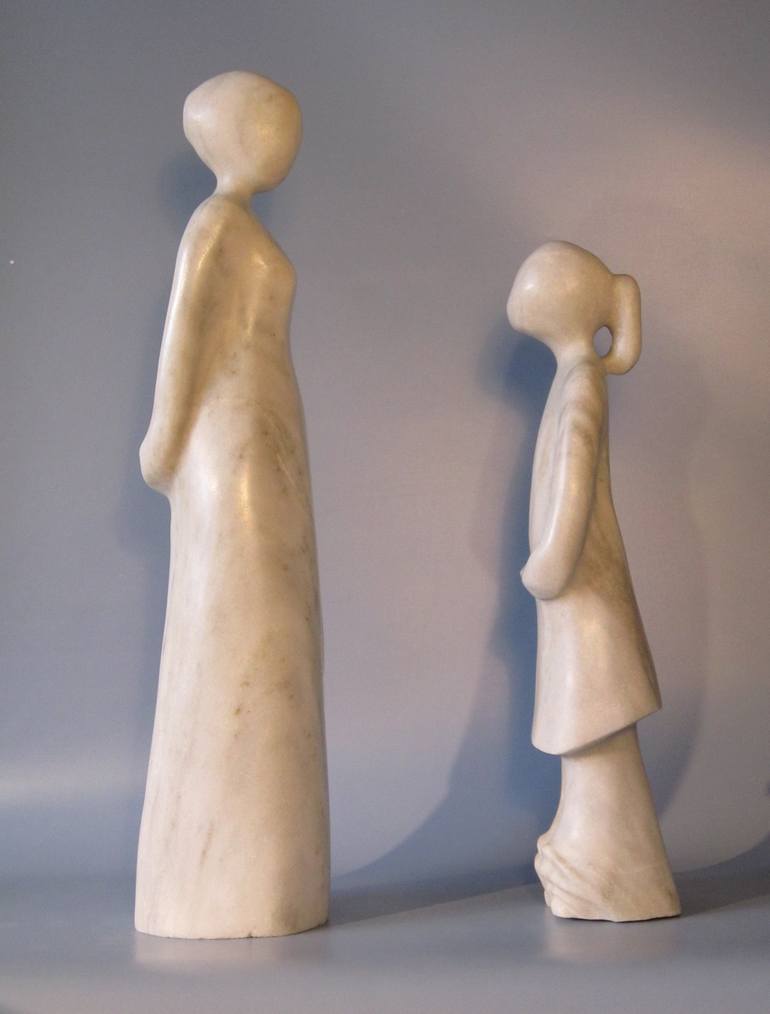 Original Family Sculpture by Bozena Happach